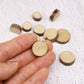 Aorvoras Miniature Wooden Stepping Stones, 10PCS, Natural Real Wood Slices, Brown, Rustic/Natural, 1:12 Scale, For Miniature Fairy Garden, Gnome