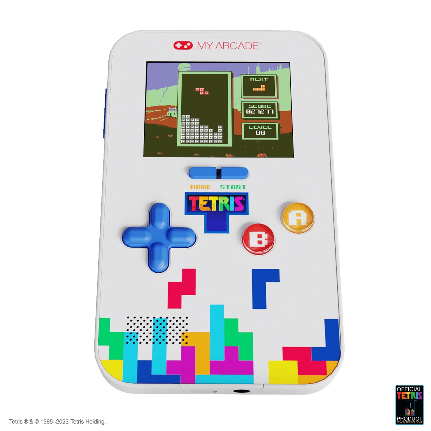 My Arcade Tetris Go Gamer and Travel Case : Classic Arcades, Handheld Console with 301 Games for Kids and Adults, 2.5 Inch Screen