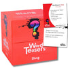 ? WORD TEASERS Random Topic Conversation Starters - Fun Trivia Card Game for Families, Couples, Kids, Parties & Travel - Flashcards for Ages 12+ - 150
