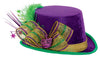 Amscan Deluxe Mardi Gras Top Hat Party Supplies, Multi, 5" x 9 1/2"