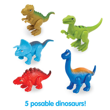 Kidoozie Dino Adventure Hauler - Dinosaur & Vehicle Play for Your Toddler or Preschooler - for Ages 12 Months and Older