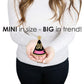 Big Dot of Happiness Chic 80th Birthday - Pink, Black and Gold - Mini Cone Birthday Party Hats - Small Little Party Hats - Set of 8