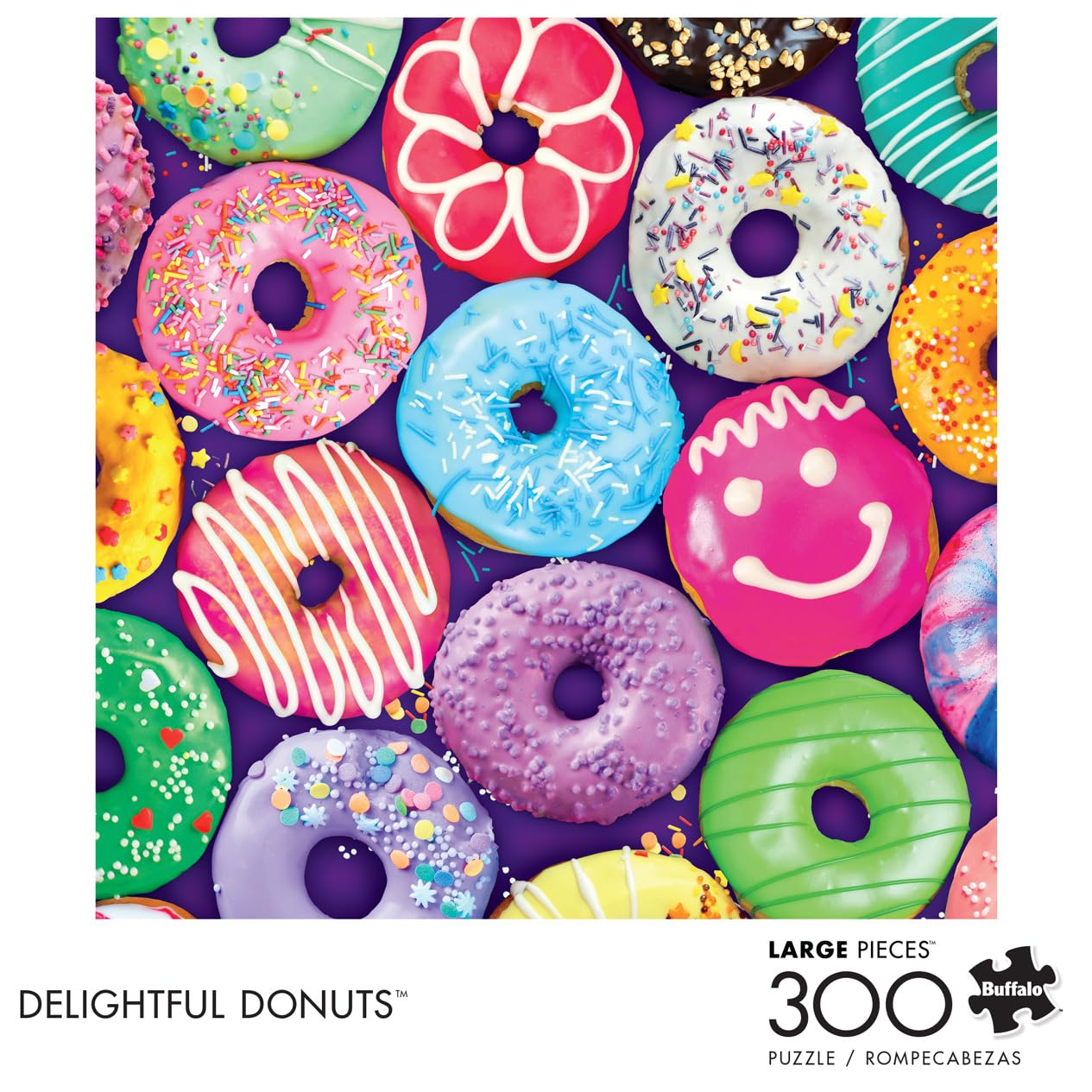 Buffalo Games - Delightful Donuts - 300 Large Piece Puzzle for Adults
