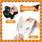 MGparty 24PCS Halloween Scratch Masks Craft Kit Rainbow Magic Scratch Paper Art for Kids Classroom Activities Birthday Party Favors School Art DIY