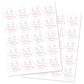 2"" Round Snowflakes Thank You Snow Much Favor Stickers (40 Labels) (Pink)