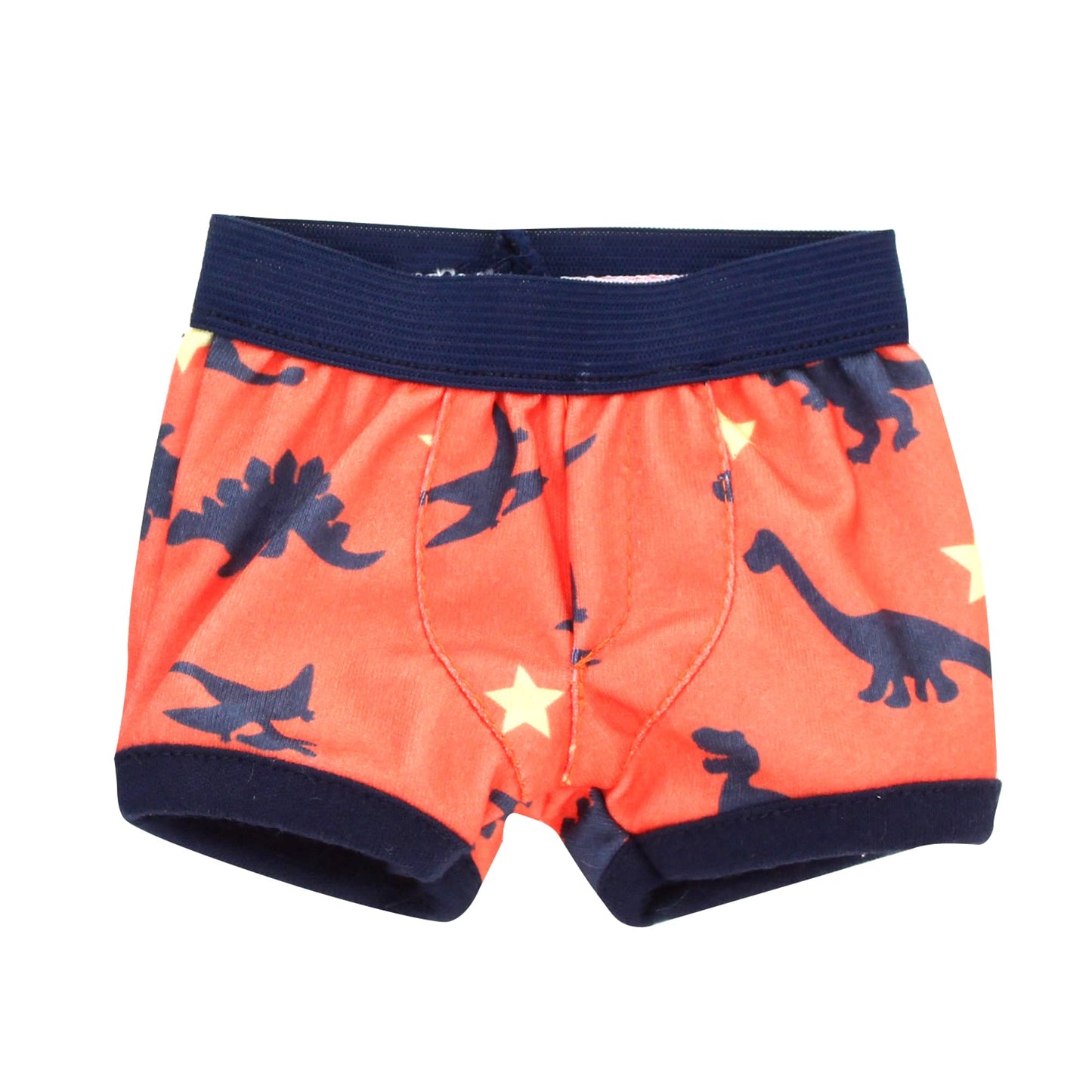 Sophia's 2 Piece Brief-Style Stars and Dinosaur Print Underwear Set for 18'' Boy Dolls, Multicolor