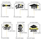 Chewarelly Pre Assemble 2026 Graduation Cupcake Toppers Set, 24 Pack