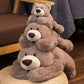 ronivia Weighted Stuffed Animals, Weighted Bear Stuffed Animal Toy Cute Brown Bear Plush Pillow Weighted Plush Animals Toy, 11.8"