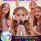 Mini Karaoke Machine, Portable Bluetooth Speaker with 2 Wireless Microphones for Kids & Adults, Karaoke Microphone with LED Lights, Gifts for Girls &