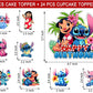25 Pcs S Cake Topper and Cupcake Toppers Set Birthday Party Supplies for Birthday Decorations