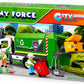 Tiny Force Garbage Truck Toy Set with 2 Action Figures, Dumpster, Trash Bin, Cleanup Accessories & Pretend Trash, Ages 4+