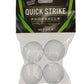 Fat Cat Foosball/Soccer Game Table Soccer Balls: 36 mm Regulation Size Foosballs, Solid White, 4 Pack