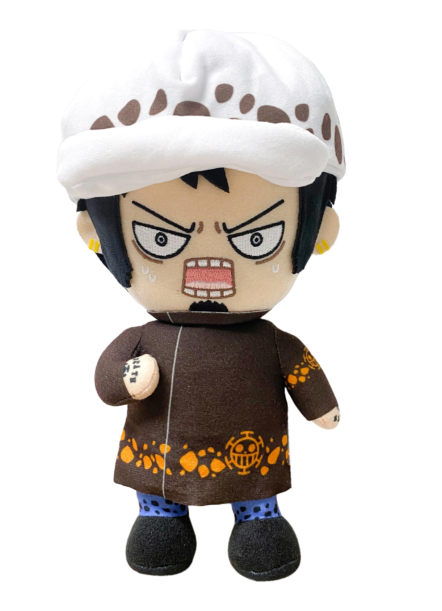 Great Eastern Entertainment One Piece - Trafalgar D. Water Law (Face Changing) Plush 8" H