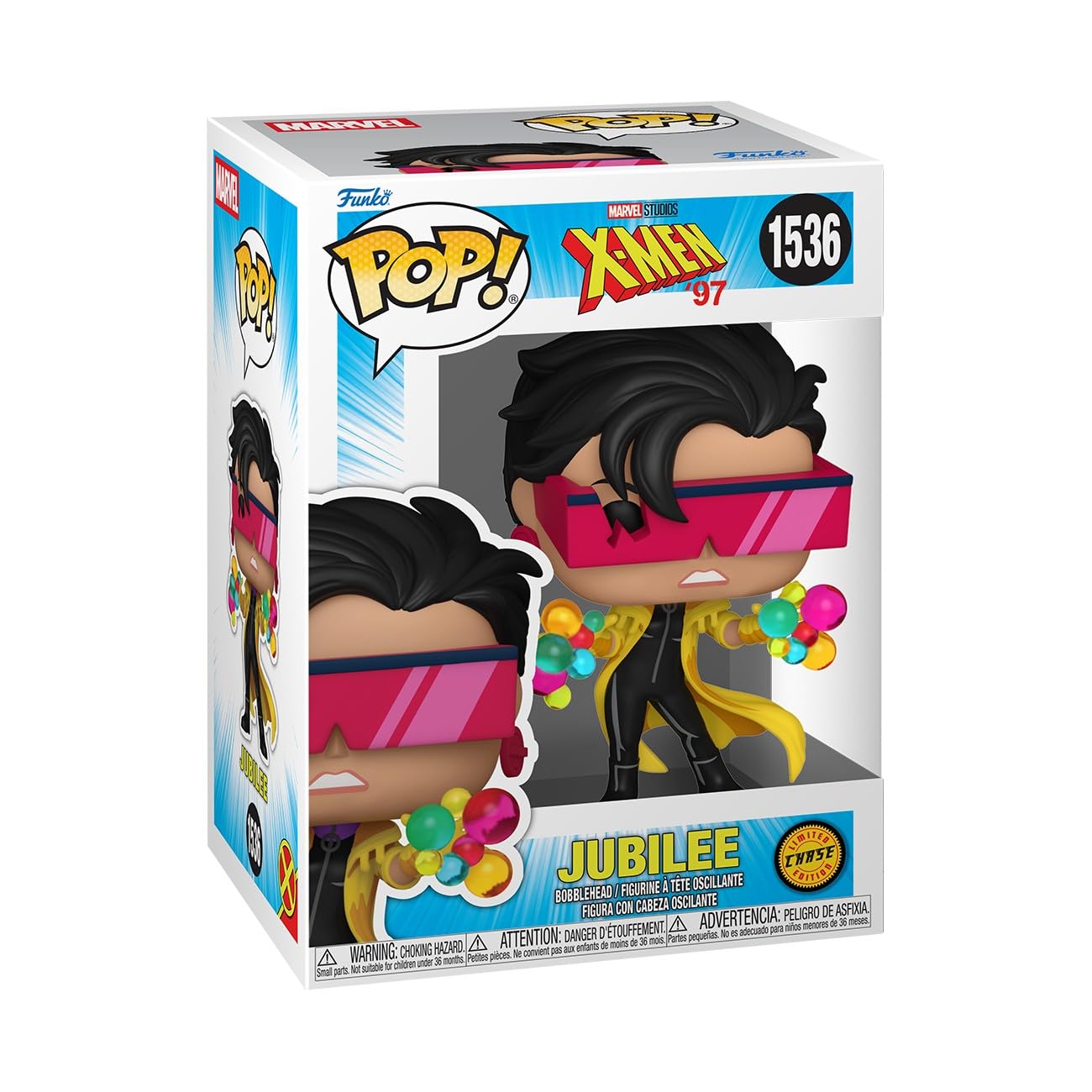 Funko Pop! Marvel: X-Men'97 - Jubilee - 1/6 Odds for Rare Chase Variant - Collectable Vinyl Figure - Gift Idea - Official Merchandise - Toys for Kids