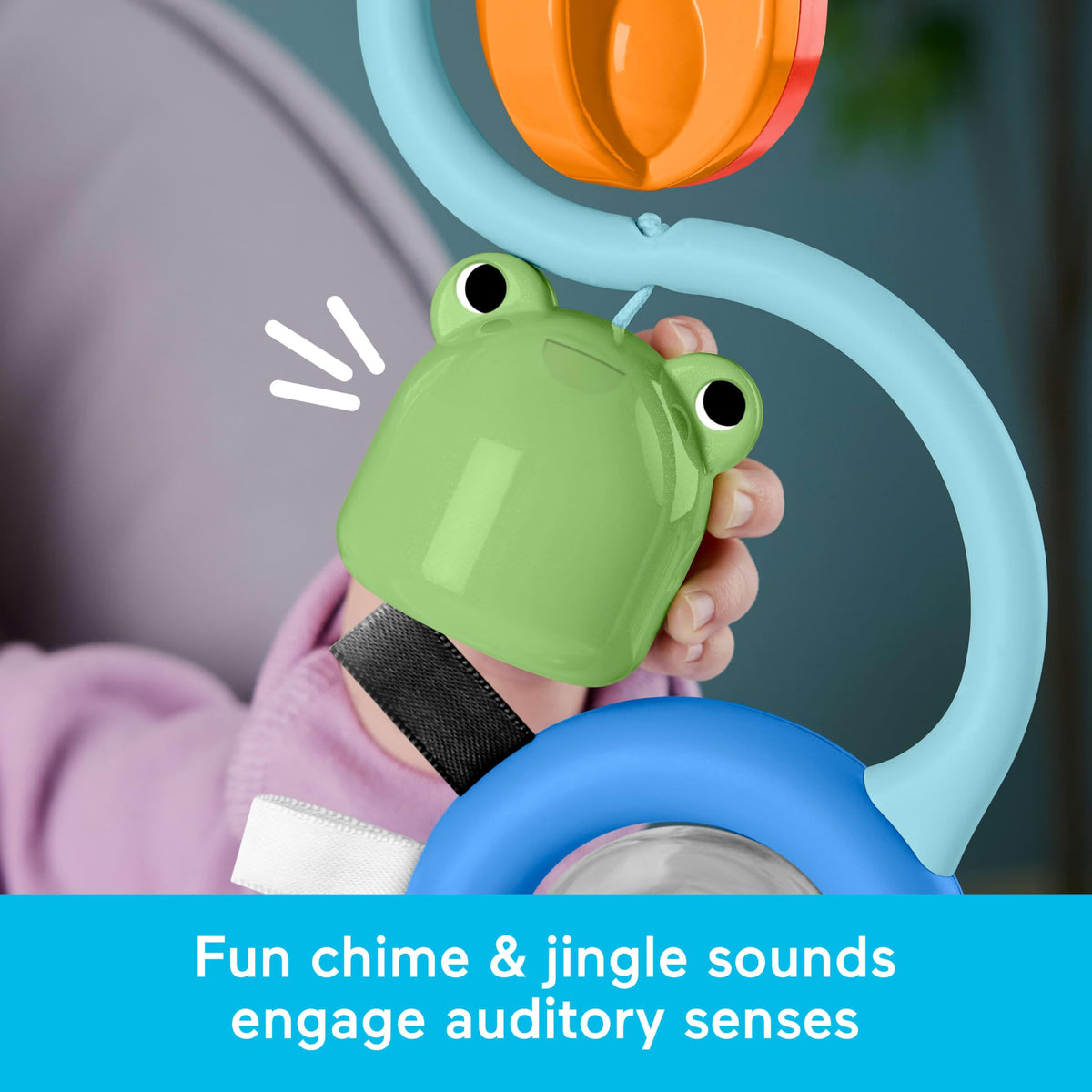 Fisher-Price Baby Toy Sensory Sounds High Chair Busy Activity with Suction Cup for Developmental Play Infants Ages+ Months