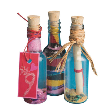 S&S Worldwide Art Sand Assortment in 12 oz. Shaker Top Bottles, for Sand Art Layering, Decorating Adhesive Sand Art Pictures, Terrariums & More