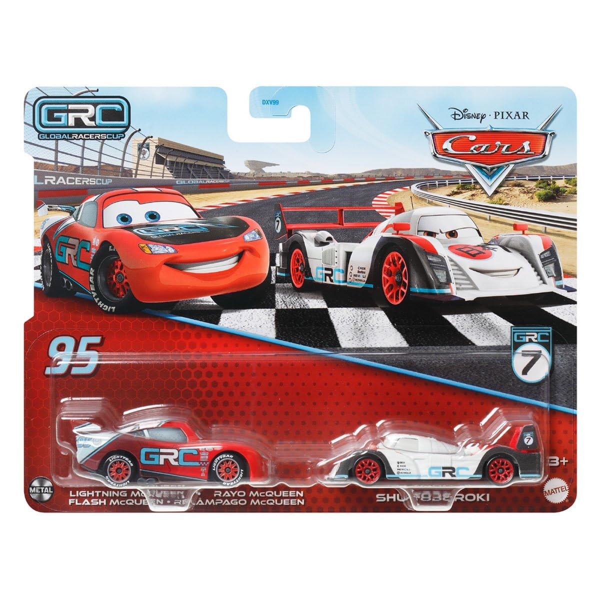 Disney Pixar Cars Pack 2 Metal Cars 1:55 - Global Rally Shu Todoroki & Global Rally Lightning McQueen