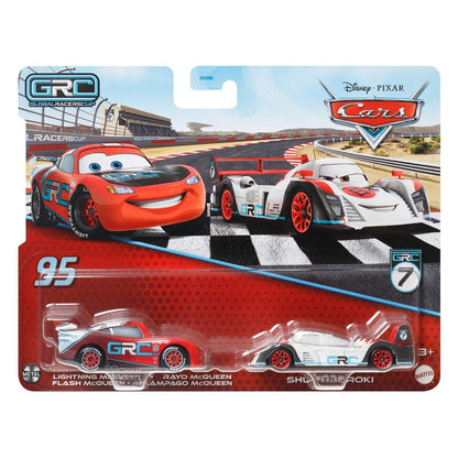 Disney Pixar Cars Pack 2 Metal Cars 1:55 - Global Rally Shu Todoroki & Global Rally Lightning McQueen
