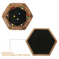Exqline Shut The Box Game for 2-6 Players, Wooden Board Table Math Game with 14 Dice, 6 Way Classic Puzzle Board Games for Home Classroom or Pub