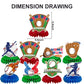 8Pcs Baseball Theme Honeycomb Centerpieces Table Topper Soccer Birthday Party Decorations Baseball Party Favor for Boy
