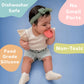 Mexican Baby Teether, Silicone Teething Toy for Teeth Relief, Soothing Grip for 3+ Months, BPA-Free (Concha)