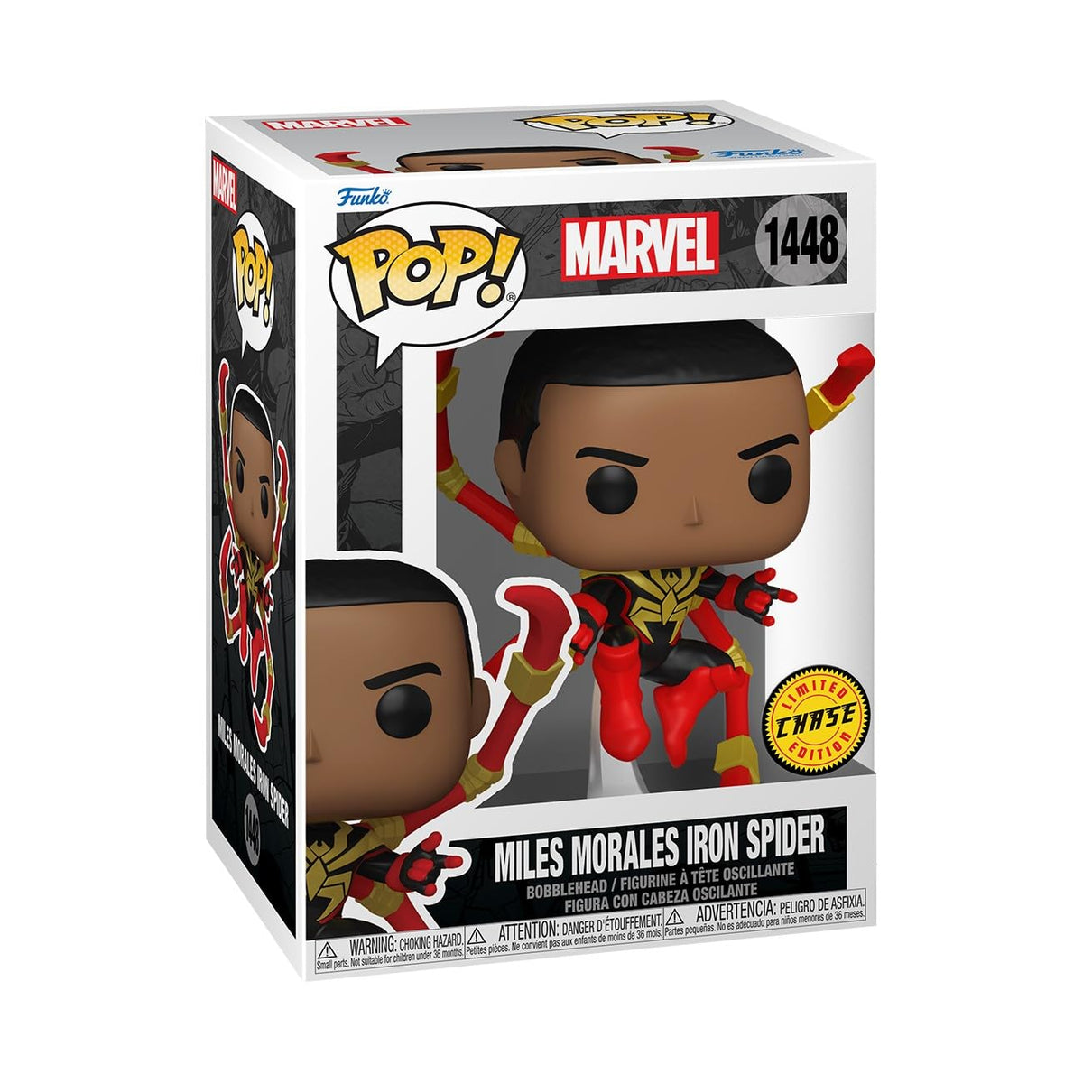 Funko POP! Marvel: Miles Morales Iron Spider - 1 in 6 Chance of Rare Chase