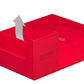 Ultimate Guard Arkhive 400+, Deck Case for 400 Double-Sleeved TCG Cards, Red, Compatible with Boulders, Magnetic Closure & Microfiber Inner Lining