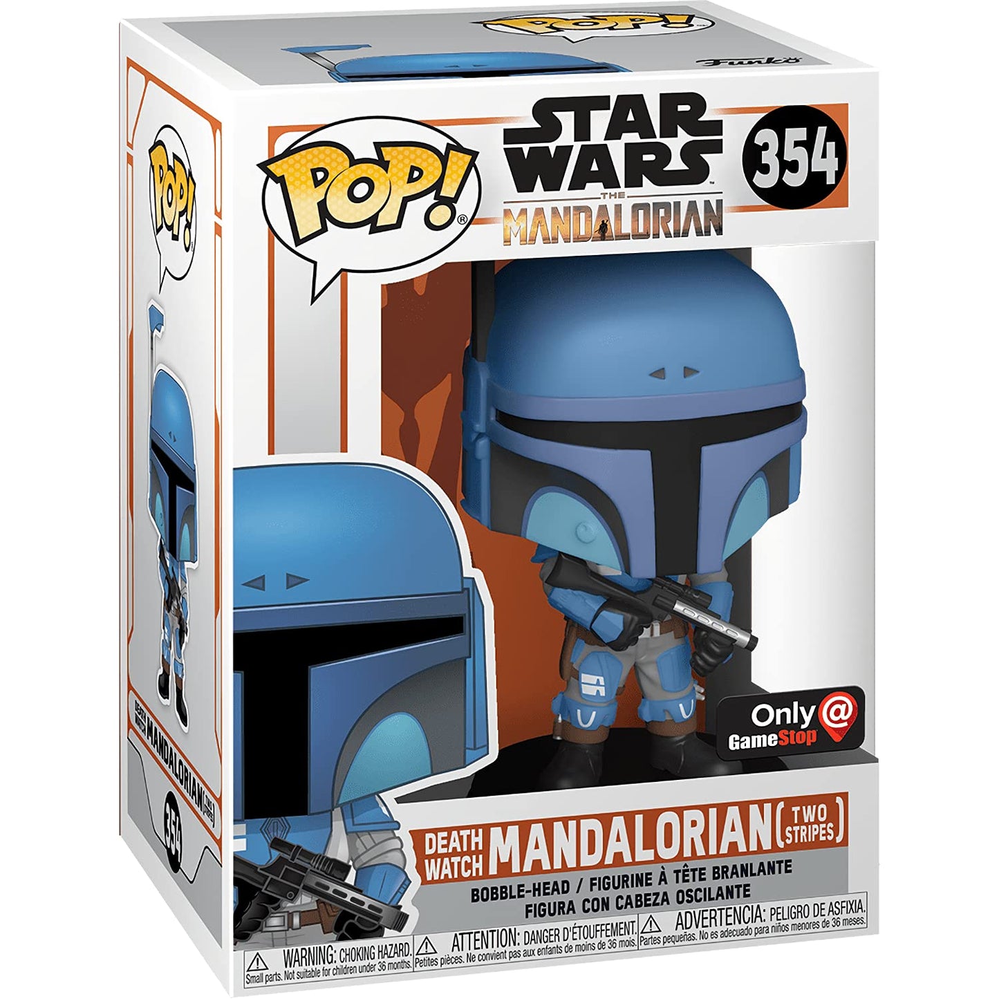 Death Watch Mandalori a n [Two Stripes]: Fun ko P o p ! Vinyl Figurine Bundle with 1 Compatible 'ToysDiva' Graphic Protector (354-46091 - B)