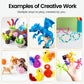 Pipe Cleaners Bulk,1000 pcs Pipe Cleaner Flower Kit,20 Color Chenille Stems Pipe Cleaners Crafts,100 Self-Adhesive Eyes,DIY Arts and Decorations