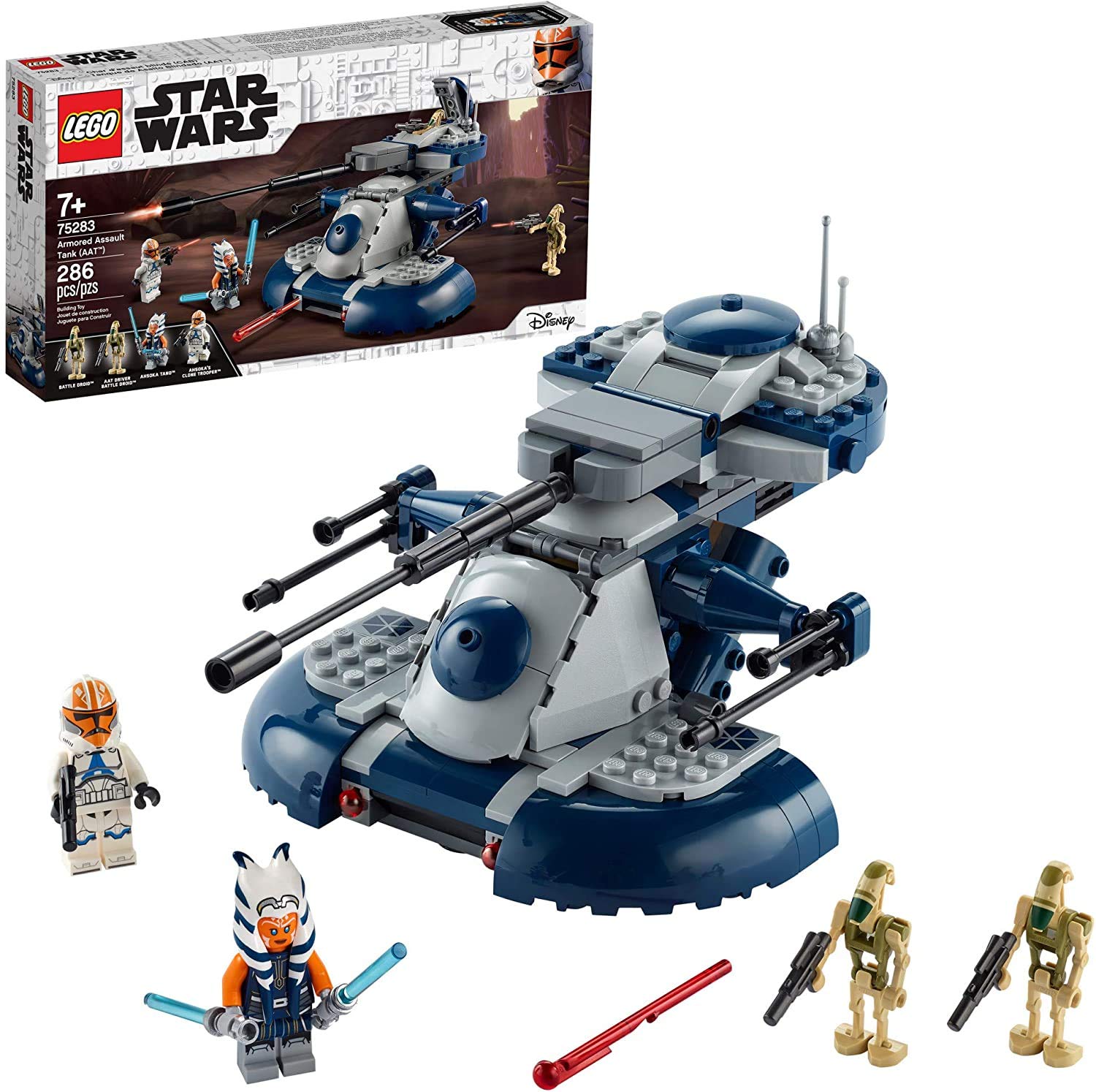 LEGO Star Wars: The Clone Wars Armored Assault Tank (AAT) 75283 Building Kit, Awesome Construction Toy for Kids with Ahsoka Tano Plus Battle Droid