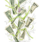 Stunning Clear Plastic Money Tree Centerpiece - 12" (1 Count) - Perfect for Celebrations, Fundraisers & Gifts