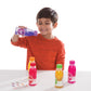Melissa & Doug Tip & Sip Toy Juice Bottles and Activity Card (6 Pcs) Pretend Play Food Set, Play Kitchen Food For Ages 3+