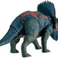 Jurassic World Dual Attack Nasutoceratops Dinosaurs in Medium Size with Button-activated Dual Strike Action Moves Like Tail & Head Strikes