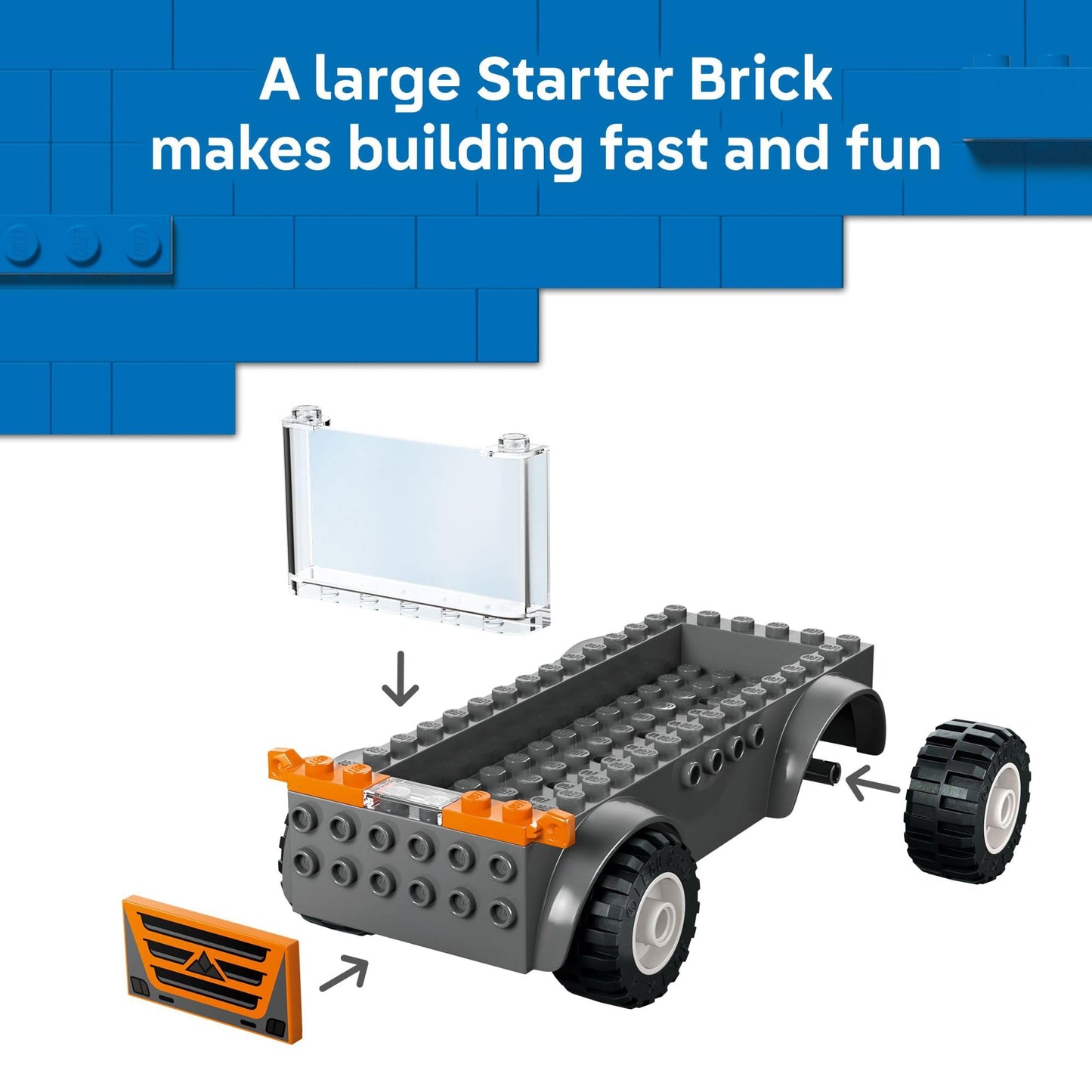 LEGO City Motorcycle Transporter Building Toy for Boys & Girls - Pretend Play Set for Preschool Kids, Ages 4+ - Flatbed Truck Toy W/2 Toy Motorcycles