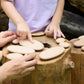 Guidecraft Wood Stackers - River Stones: 20 Natural Building Blocks Set for Children, Develop Fine Motor Skills