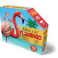 Madd Capp LiL' FLAMINGO 100 Piece Jigsaw Puzzle For Ages 5+ - 4009 - Unique Animal-Shaped Border, Poster Size when completed, Oversized Puzzle Pieces