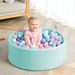 TRENDBOX Memory Foam Sponge Indoor Round Ball Pit (NO Balls) for Toddler Children - Light Blue