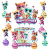 25pcs Super Cats Cake Decorations with 24pcs Cupcake Toppers, 1pcs Cake Topper for cats Birthday Party Supplies