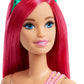 Barbie Dreamtopia Royal Fashion Doll with Dark-Pink Hair & Sparkly Bodice Wearing Removable Skirt, Shoes & Headband Accessory