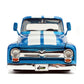Jada Just Trucks 1:24 1956 Ford F-100 Die-cast Car Blue/White Stripes with Tire Rack, Toys for Kids and Adults