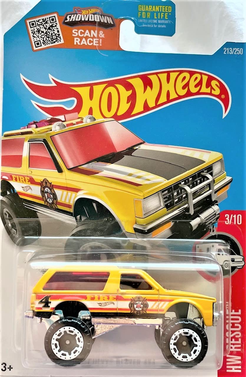 2016 Hot Wheels Hw Rescue - Chevy Blazer 4x4 (Yellow)