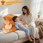 SuzziPals 43 inch Giant Highland Cow Stuffed Animal, Lifelike Huge Cow Stuffed Animal for Stress Relief & Companion, Extra Soft Cow Plush, Huge Big