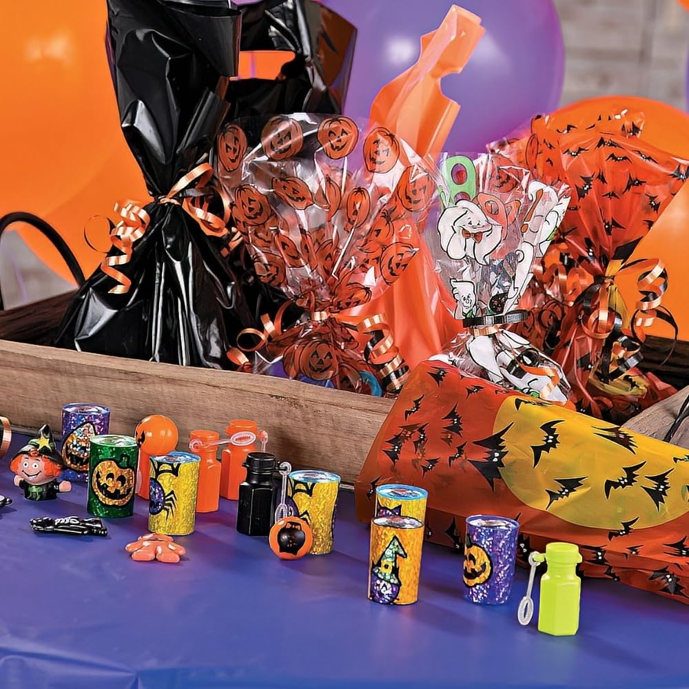 Halloween Colors Bubble Bottles - Toys - 48 Pieces