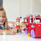 Barbie Chelsea Can Be Doll & Toy Fire Truck Playset with Blonde Small Doll, 2 Pets & 15+ Acessories, Open for Fire Station