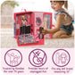 Badger Basket Portable Home & Go Dollhouse Playset with Travel Storage Case & Accessories - for 12-Inch Dolls - Convenient & Compact