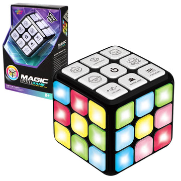 UNIQUE KIDS Flashing Cube Electronic Memory & Brain Game | 7-in-1 Handheld Game for Kids | STEM Toy for Boys & Girls | Fun Gift Toy for Ages 6-12