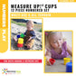 Discovery Toys Measure UP! Cups | Educational Stacking & Nesting 12 Piece Numbered Set| Kid-Powered Learning | STEM Toy Early Math Childhood