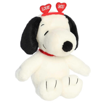 Aurora® Adorable Peanuts® Love On The Mind™ Snoopy Stuffed Animal - Officially Licensed Toys for All Snoopy Fans - Nostalgic Gift for Adults