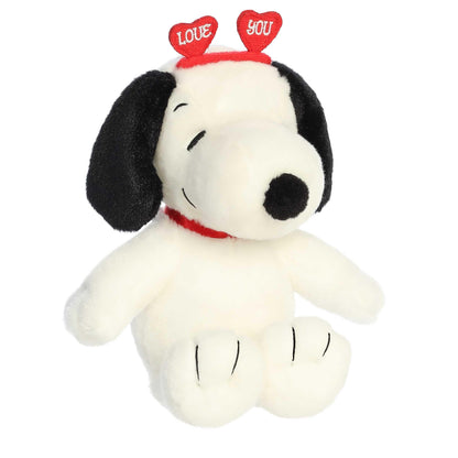 Aurora® Adorable Peanuts® Love On The Mind™ Snoopy Stuffed Animal - Officially Licensed Toys for All Snoopy Fans - Nostalgic Gift for Adults