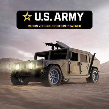 Lollipop U.S. Army Recon Vehicle, Military Vehicle Toys, Army Battle Truck, with Light & Sound, Roof Hatch Open & Close Features, and More. Perfect